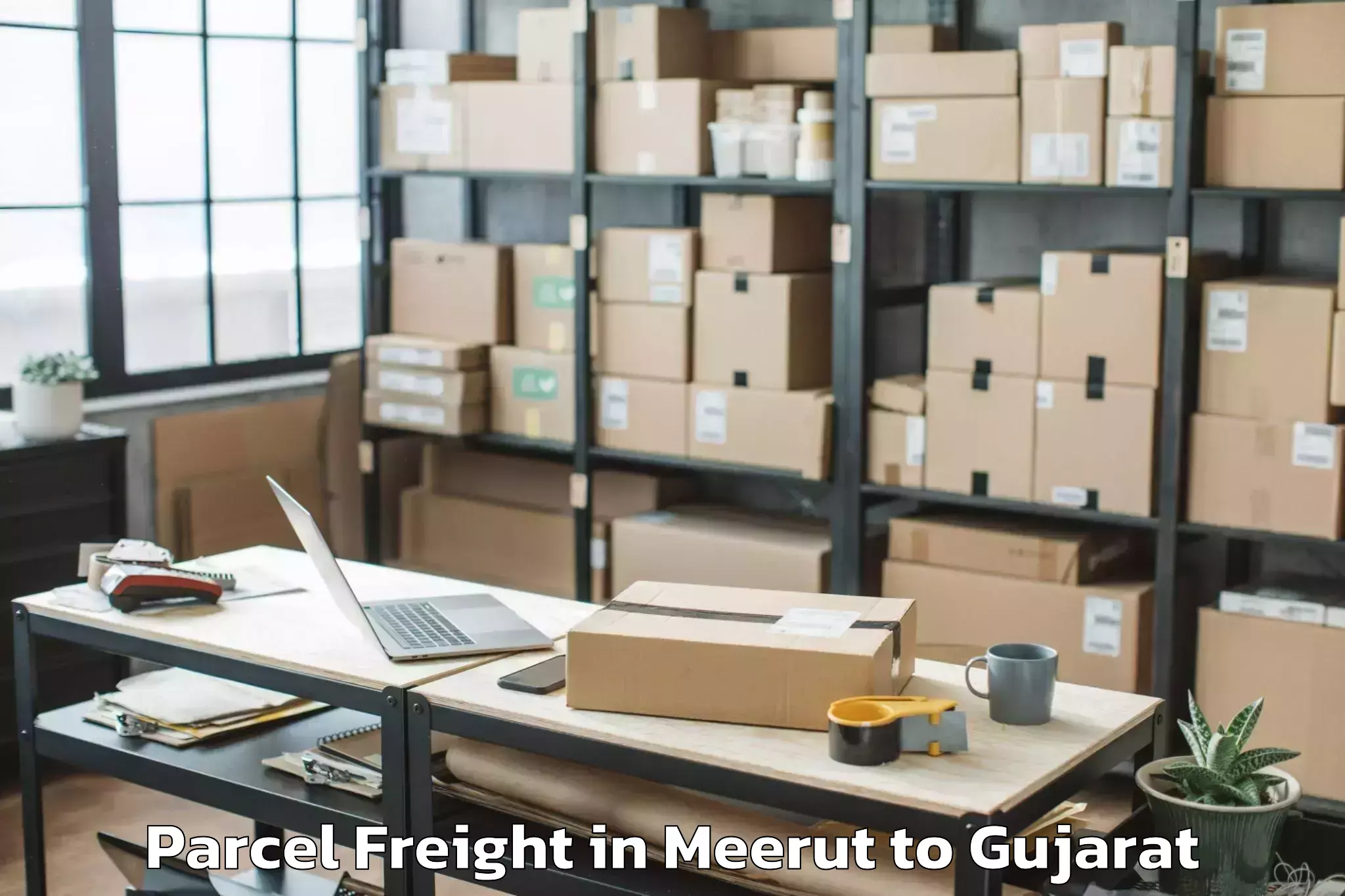 Comprehensive Meerut to Chhota Udaipur Parcel Freight